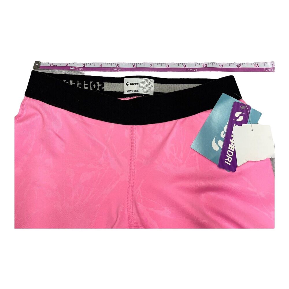 Soffe Youth Girls Pink Lemonade Leggings Size Large (12-14) Elastic Waist NWT - Picture 5 of 9